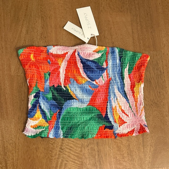 Z Supply Tops - NWT Z Supply Bijou Villa Floral Tube Top – Size Small